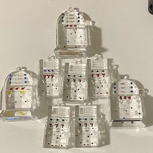 Clear Acrylic Phone Stand with Multicolor Accents